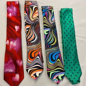 Lot of 4: Men Silk Ties